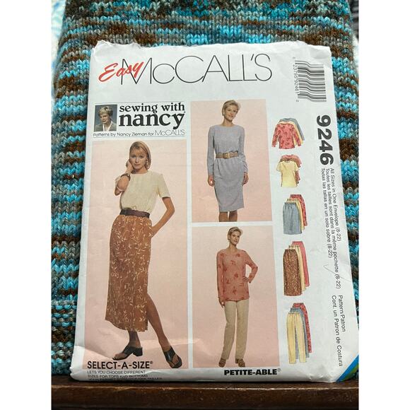 McCalls 9246 Sewing pattern top pants kirt sewing with nancy size 8-22 - Picture 1 of 6